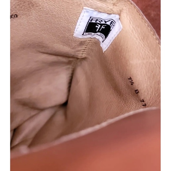 FRYE Shirley 77745 Brown Leather Equestrian Riding Boots Women's 7.5 - Picture 10 of 12